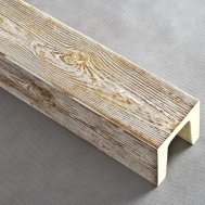 Балка модерн 120х120, патина коричнева