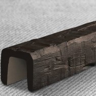 Балка рустікал 120х120, темний дуб