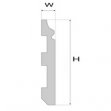 Плинтус LPC-07 79х12.6 мм