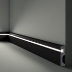 Плинтус IL11black 80х20 мм