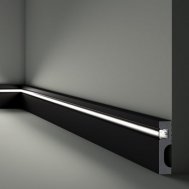Плинтус IL11black 80х20 мм